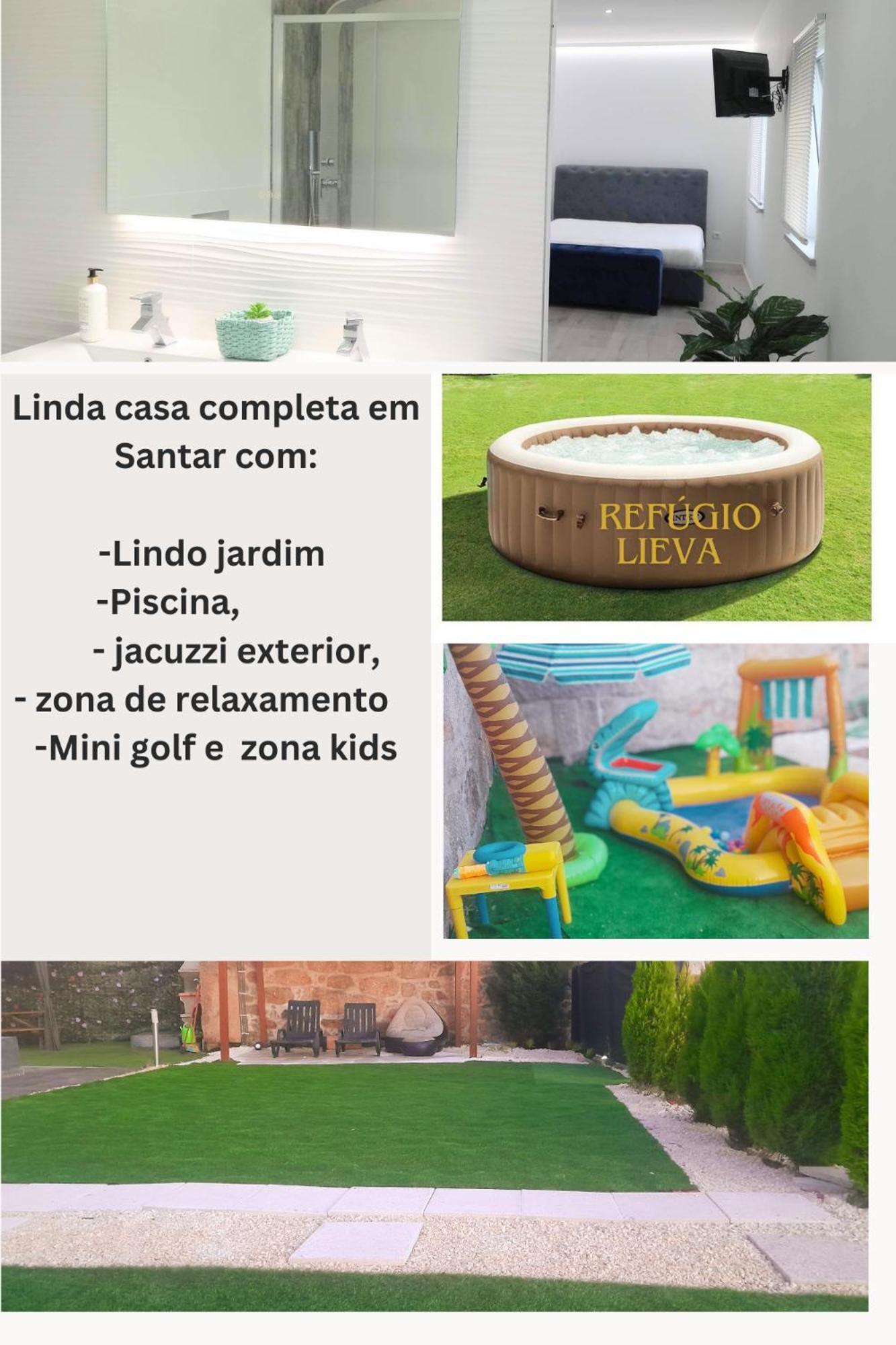 Casa Incrivel Refugio Lieva ,Piscina , Jacuzzi Exterior E Zona Kids Apartment Nelas Luaran gambar